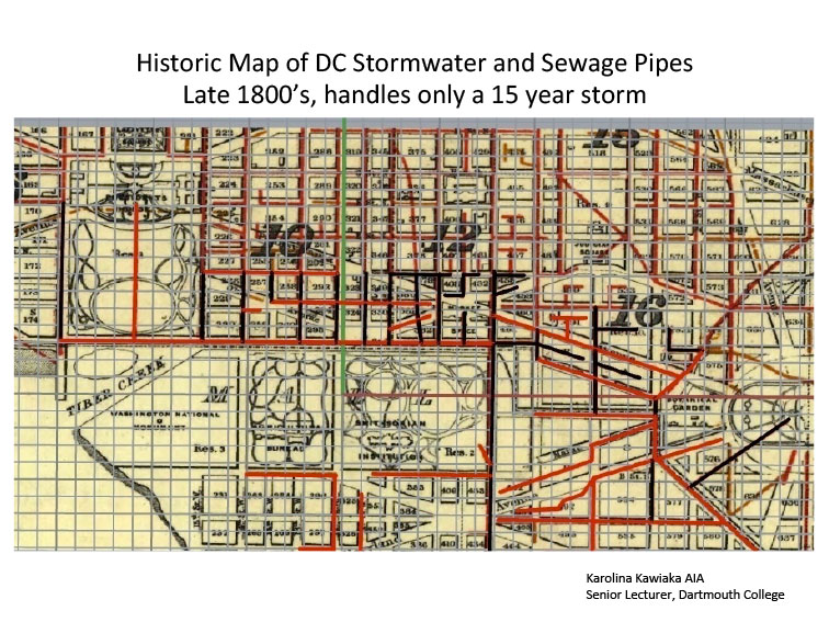 DC stormwater and sewage pipes, late 1800's